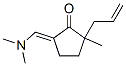 Cyclopentanone, 5-[(dimethylamino)methylene]-2-methyl-2-(2-propenyl)-, (5E)- (9CI) Structure