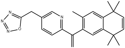 Pyridine,  2-[1-(5,8-dihydro-3,5,5,8,8-pentamethyl-2-naphthalenyl)ethenyl]-5-(1,2,3,4-oxatriazol-5-ylmethyl)- 구조식 이미지