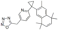 Pyridine,  2-[1-(5,8-dihydro-3,5,5,8,8-pentamethyl-2-naphthalenyl)cyclopropyl]-5-(1,2,3,4-oxatriazol-5-ylmethyl)- 구조식 이미지