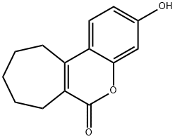 3-HYDROXY-8,9,10,11-TETRAHYDRO-7H-CYCLOHEPTACCHROMEN-6-ONE Structure