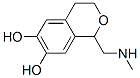 1H-2-Benzopyran-6,7-diol, 3,4-dihydro-1-[(methylamino)methyl]- (9CI) 구조식 이미지