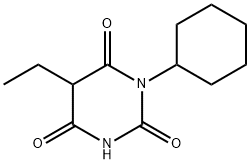 1-Cyclohexyl-5-ethylbarbituric acid Structure