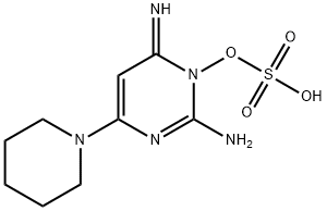 Minoxidil sulphate 구조식 이미지