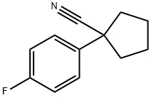 1-(4-FLUOROPHENYL)CYCLOPENTANECARBONITRILE Structure