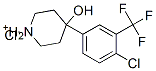 4-[4-chloro-3-(trifluoromethyl)phenyl]-4-hydroxypiperidinium chloride 구조식 이미지