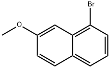 Naphthalene, 1-broMo-7-Methoxy- Structure