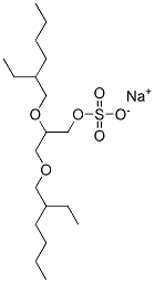 sodium 2,3-bis[(2-ethylhexyl)oxy]propyl sulphate 구조식 이미지