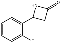 4-(2-FLUOROPHENYL)-2-AZETIDINONE 구조식 이미지