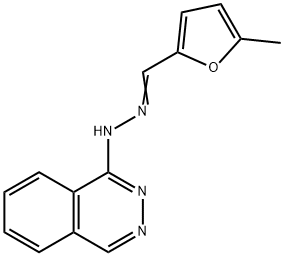 5-Methyl-2-furancarbaldehyde (1-phthalazinyl)hydrazone 구조식 이미지