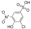 3-chloro-4-hydroxy-5-nitrobenzenesulphonic acid 구조식 이미지