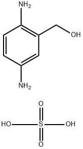 3-(hydroxymethyl)-p-phenylenediammonium sulphate Structure