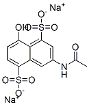 이나트륨3-(아세틸아미노)-8-하이드록시나프탈렌-1,5-디설포네이트 구조식 이미지