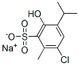 나트륨6-클로로-3-히드록시-4-이소프로필톨루엔-2-술포네이트 구조식 이미지