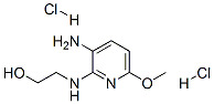 2-[(3-amino-6-methoxy-2-pyridyl)amino]ethanol dihydrochloride Structure