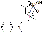 [2-(ethylphenylamino)ethyl][2-hydroxypropyl]dimethylammonium hydrogen sulphate Structure