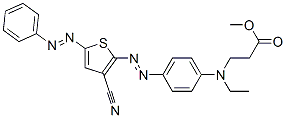 3-[에틸[4-(3-시아노-5-페닐아조-2-티에닐아조)페닐]아미노]프로피온산메틸에스테르 구조식 이미지