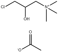 (3-chloro-2-hydroxypropyl)trimethylammonium acetate  Structure