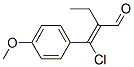 2-[chloro(4-methoxyphenyl)methylene]butyraldehyde Structure