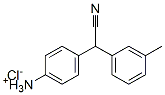 [4-[cyano(m-tolyl)methyl]phenyl]ammonium chloride Structure