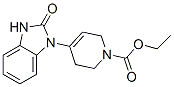 ethyl 4-(2,3-dihydro-2-oxo-1H-benzimidazol-1-yl)-3,6-dihydro-2H-pyridine-1-carboxylate  Structure