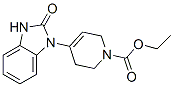 ethyl 4-(2,3-dihydro-2-oxo-1H-benzimidazol-1-yl)-3,6-dihydro-2H-pyridine-1-carboxylate  구조식 이미지