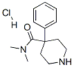 N,N-dimethyl-4-phenylpiperidine-4-carboxamide monohydrochloride Structure