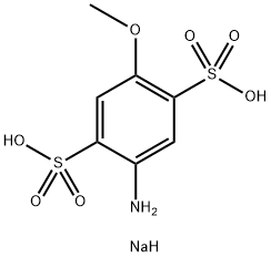 4-METHOXYANILINE-2,5-DISULFONIC ACID 구조식 이미지