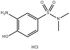 3-amino-4-hydroxy-N,N-dimethylbenzenesulphonamide monohydrochloride 구조식 이미지
