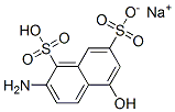 sodium hydrogen 2-amino-5-hydroxynaphthalene-1,7-disulphonate Structure