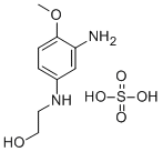 2-아미노-4-하이드록시에틸아미노아니솔설페이트 구조식 이미지