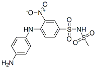 4-[(4-aminophenyl)amino]-N-(methylsulphonyl)-3-nitrobenzenesulphonamide Structure