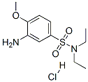 3-아미노-N,N-디에틸-4-메톡시벤젠술폰아미드모노히드로클로라이드 구조식 이미지