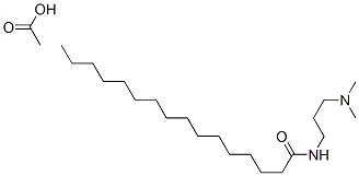 N-[3-(dimethylamino)propyl]palmitamide monoacetate Structure