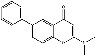 2-(Dimethylamino)-6-phenylchromone 구조식 이미지