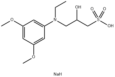 N-Ethyl-N-(2-hydroxy-3-sulfopropyl)-3,5-dimethoxyaniline sodium salt Structure