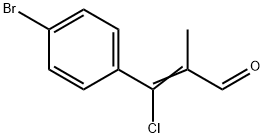 3-(4-브로모페닐)-3-클로로메타크릴알데히드 구조식 이미지