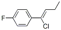 1-(1-chloro-1-butenyl)-4-fluorobenzene Structure