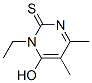 1-ethyl-6-hydroxy-4,5-dimethyl-1H-pyrimidine-2-thione Structure