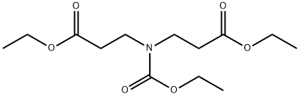 ethyl N-(ethoxycarbonyl)-N-(3-ethoxy-3-oxopropyl)-beta-alaninate Structure
