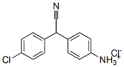 [4-[(4-chlorophenyl)cyanomethyl]phenyl]ammonium chloride 구조식 이미지