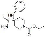 ethyl 4-carbamoyl-4-(phenylamino)piperidine-1-carboxylate  Structure