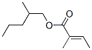 2-methylpentyl 2-methylcrotonate Structure