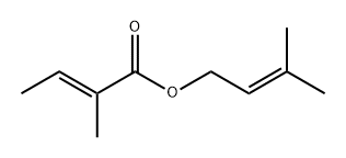 3-methyl-2-butenyl 2-methylcrotonate Structure