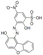 2-hydroxy-3-[(2-hydroxy-1-dibenzofuryl)azo]-5-nitrobenzenesulphonic acid Structure