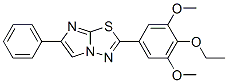7-(4-ethoxy-3,5-dimethoxy-phenyl)-3-phenyl-6-thia-1,4,8-triazabicyclo[ 3.3.0]octa-2,4,7-triene 구조식 이미지