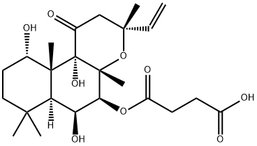 FORSKOLIN, 7-DEACETYL-7-O-HEMISUCCINYL- 구조식 이미지