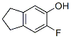 1H-Inden-5-ol,  6-fluoro-2,3-dihydro- Structure