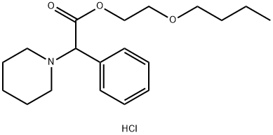 2-butoxyethyl alpha-phenylpiperidine-1-acetate hydrochloride 구조식 이미지