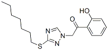 2-[3-(heptylthio)-1H-1,2,4-triazol-1-yl]-1-(2-hydroxyphenyl)ethan-1-one 구조식 이미지