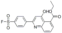 ethyl 2-[4-(fluorosulphonyl)phenyl]-4-hydroxyquinoline-5-carboxylate  구조식 이미지